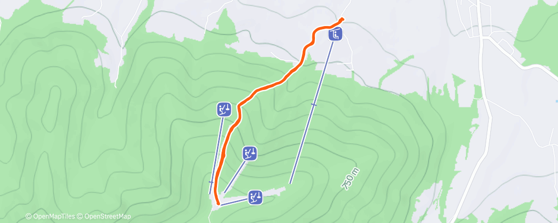 Map of the activity, Morning Hike