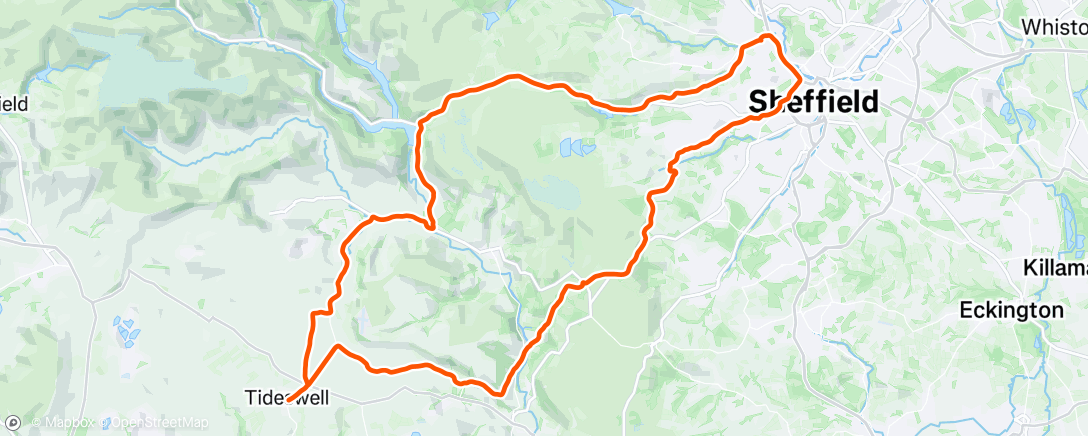 Map of the activity, Saturday