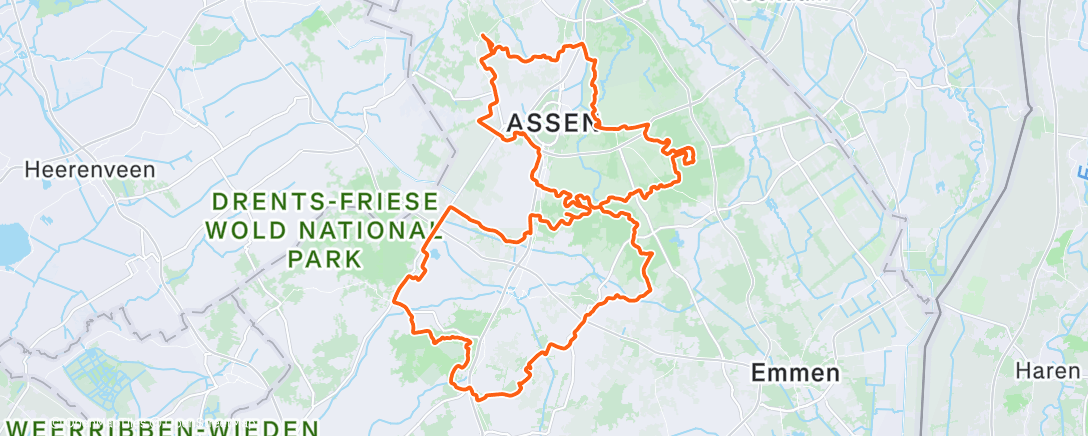 Карта физической активности (Drente 200)