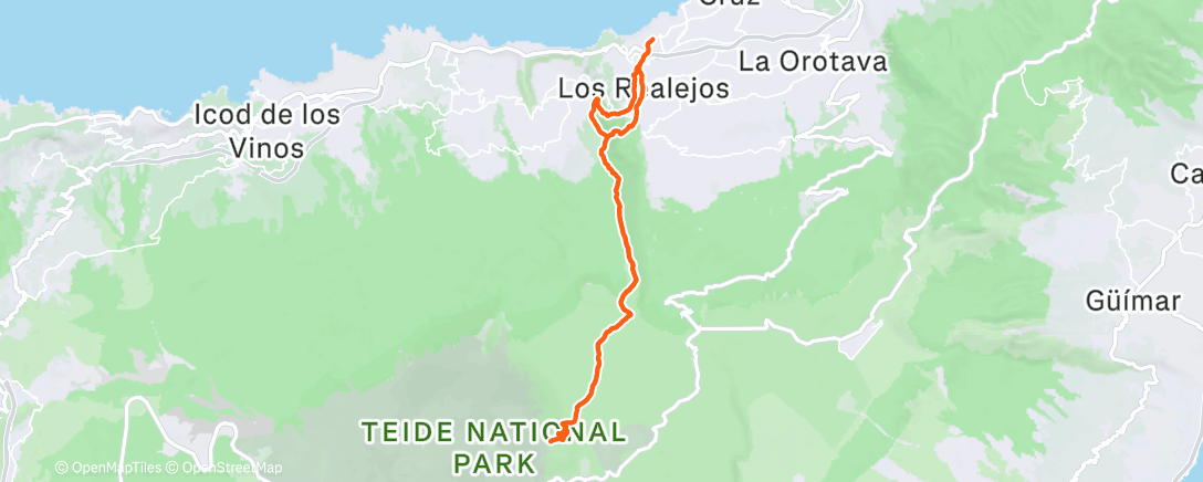 Map of the activity, Morning Trail Run