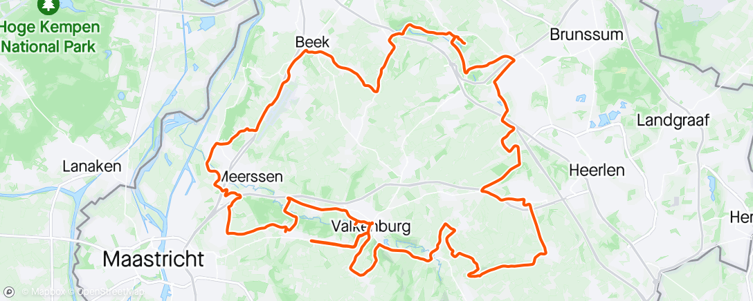 Map of the activity, Valkenburg met madam 🚴‍♂️🚴‍♂️