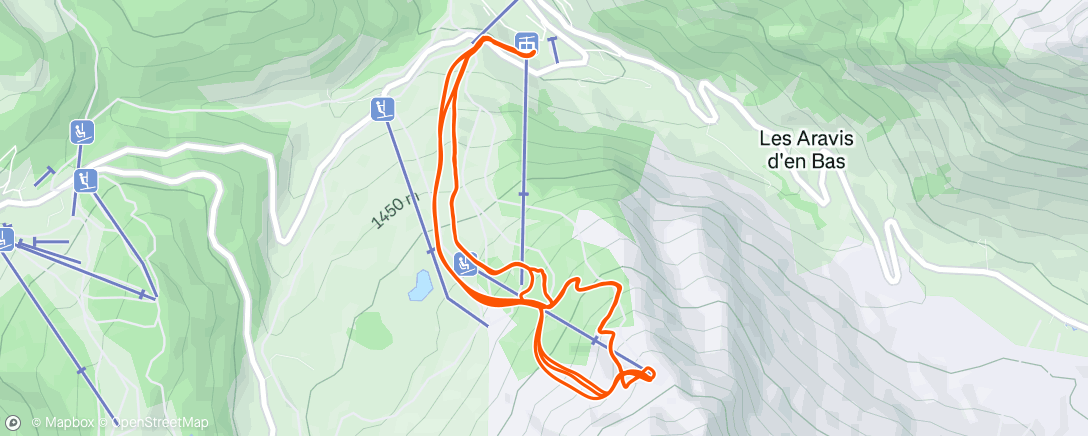 Peta aktivitas, Ski de randonnée le matin