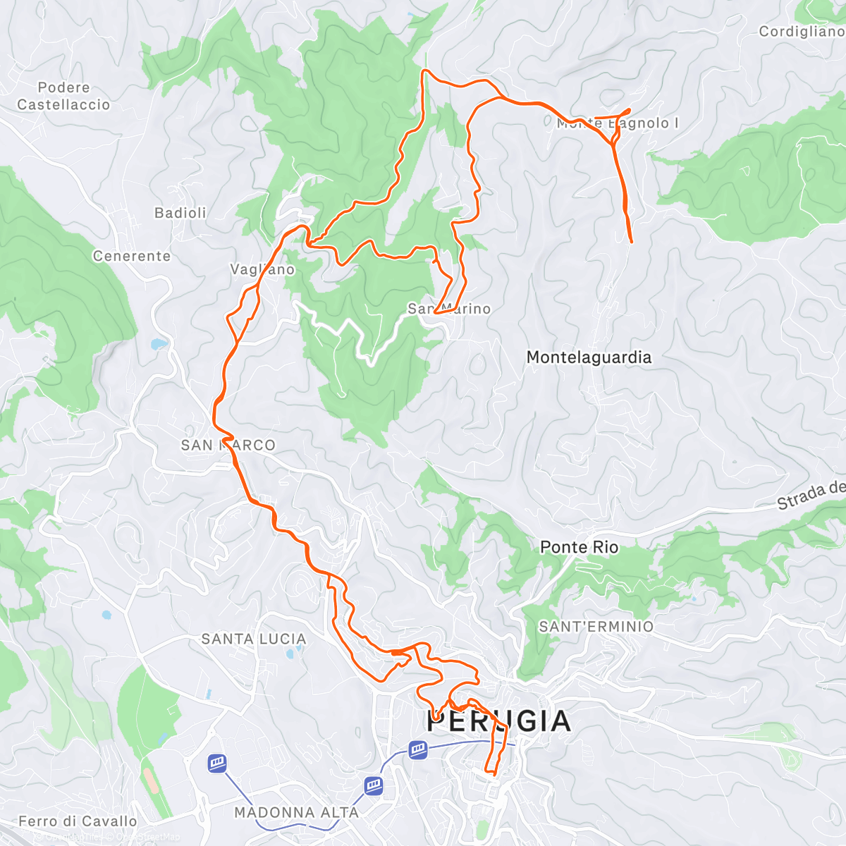 Map of the activity, Il solito giretto domenicale con caffettino in centro 😋
