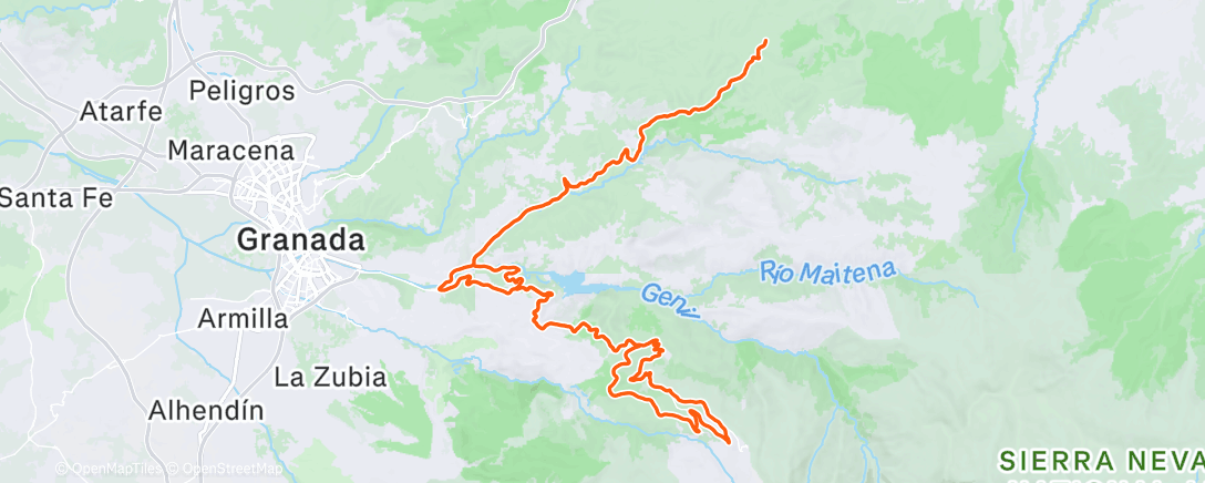 Map of the activity, Morning Ride ⛷️