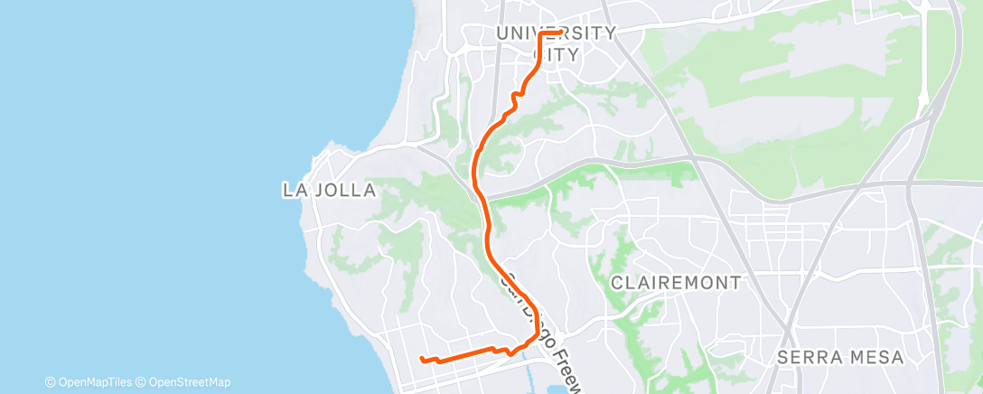 Карта физической активности (Afternoon Ride)