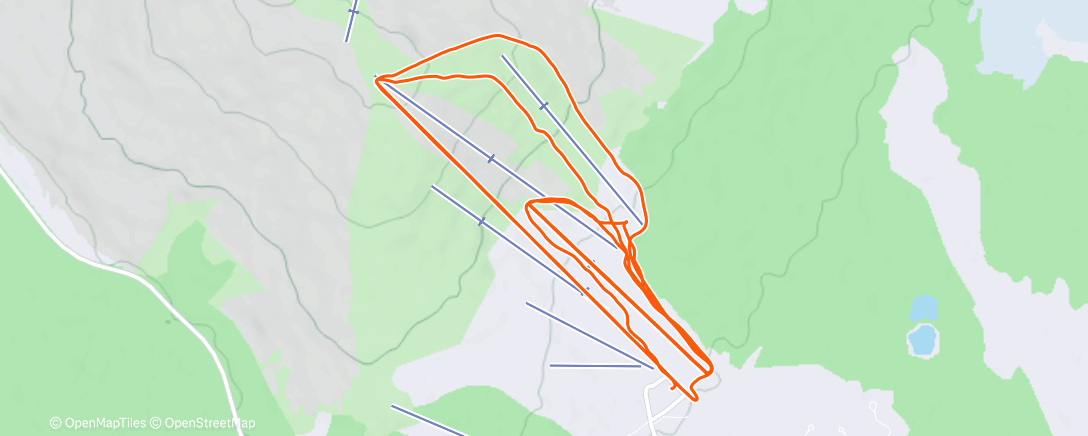 Map of the activity, Lunch Snowboard