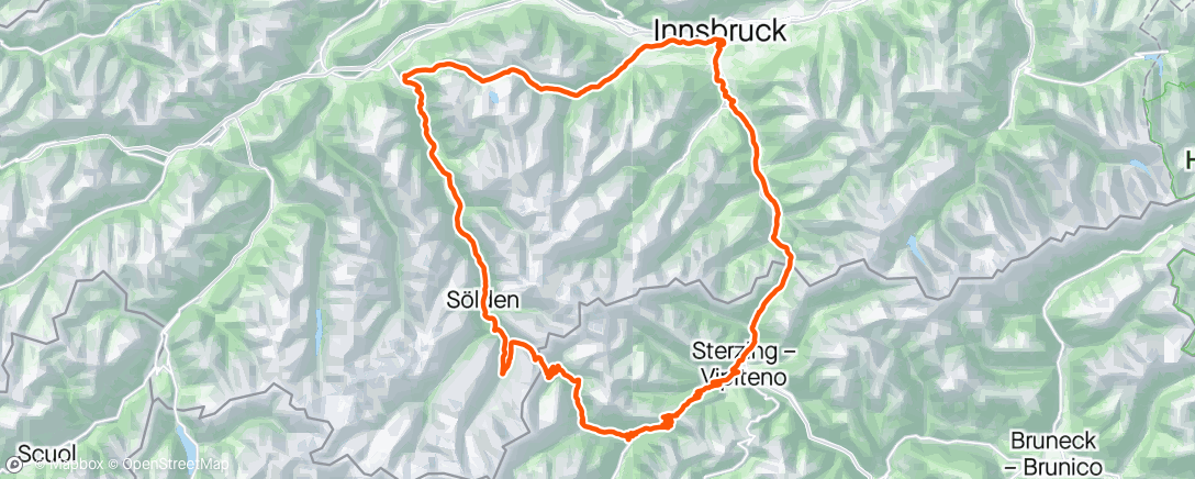 Map of the activity, Timmelsjoch, Jaufenpass, Brenner, Kühtai🙌