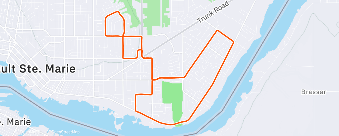 Map of the activity, Early Morning Run Club!