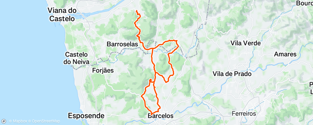 Map of the activity, Morning Ride