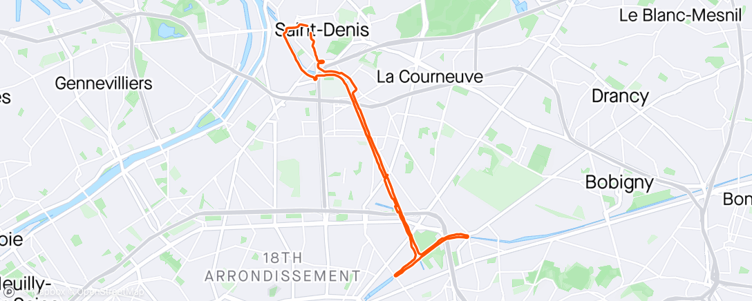Map of the activity, 🏃‍♂️ La Groisillonne 18k J-6 | Semaine 05 | Séance 01 | Sortie longue