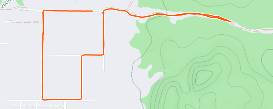 Map of the activity, Morning Run