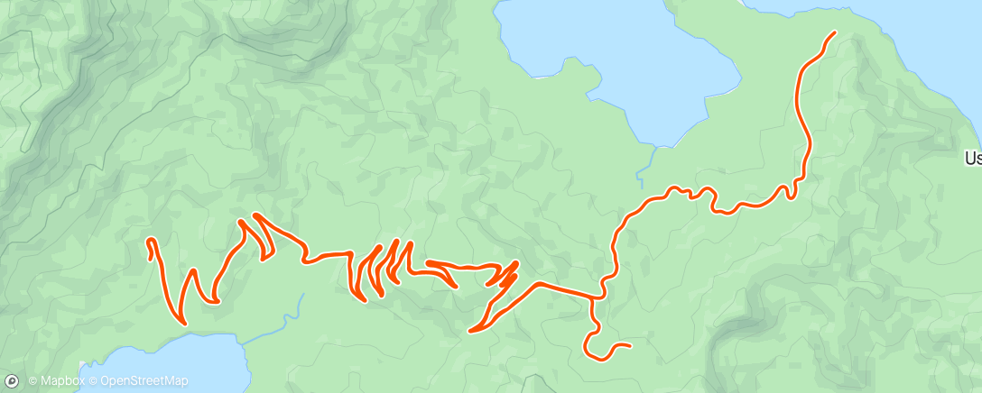 Mappa dell'attività Zwift - Road to Sky in Watopia