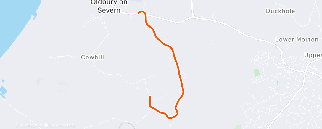 Map of the activity, Morning Run