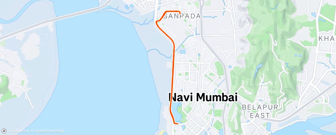 Map of the activity, Morning Run