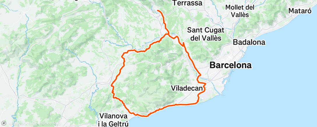 Map of the activity, Morning Ride