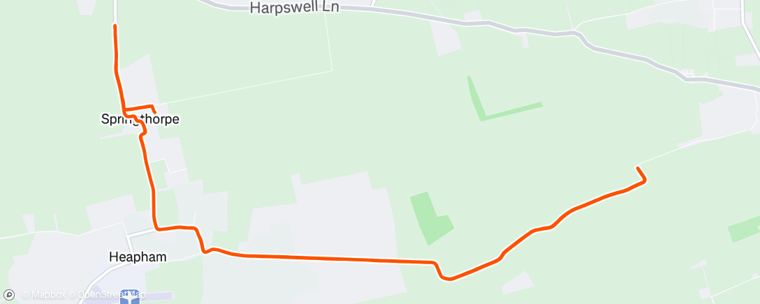 Map of the activity, Morning Run