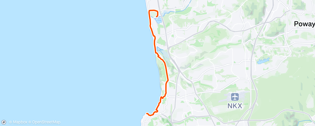 Map of the activity, Morning Run