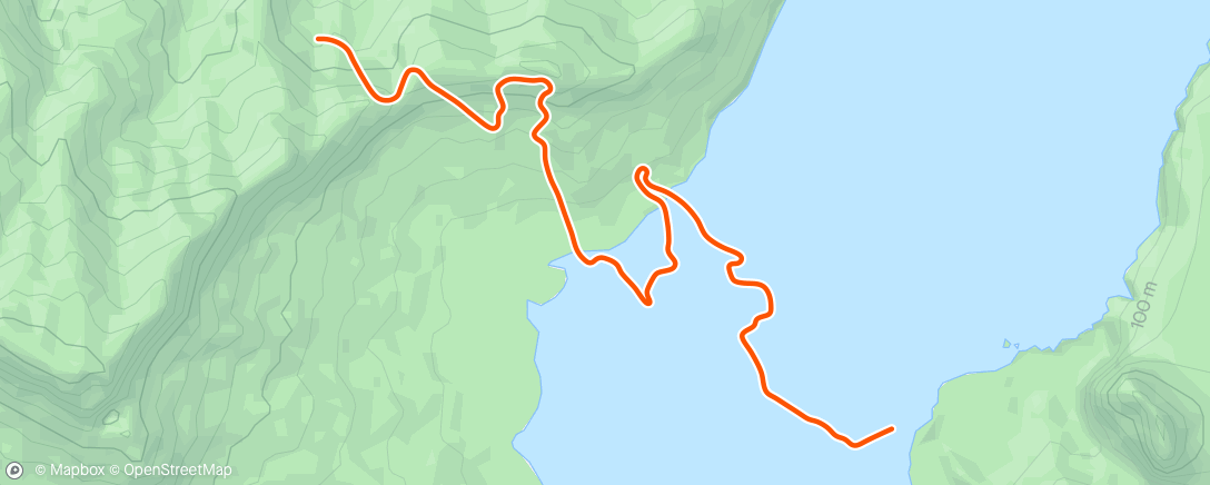 「Zwift - Climb Portal: Cipressa at 100% Elevation in Watopia」活動的地圖
