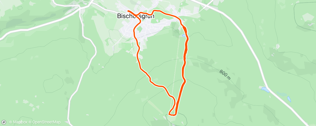 Map of the activity, 3 x Ochsenkopf