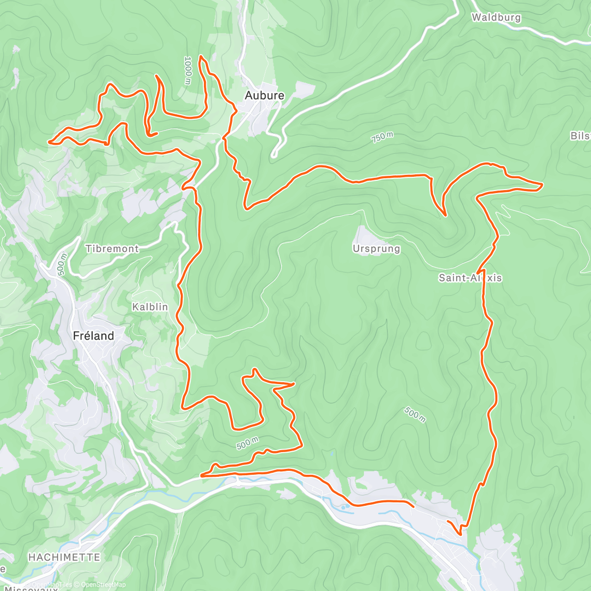 Map of the activity, Sortie VTT dans l'après-midi avec Ben et Nico🤘