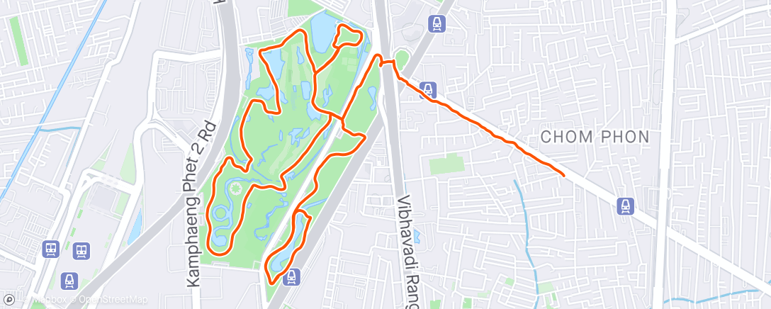 Mapa da atividade, Afternoon Run