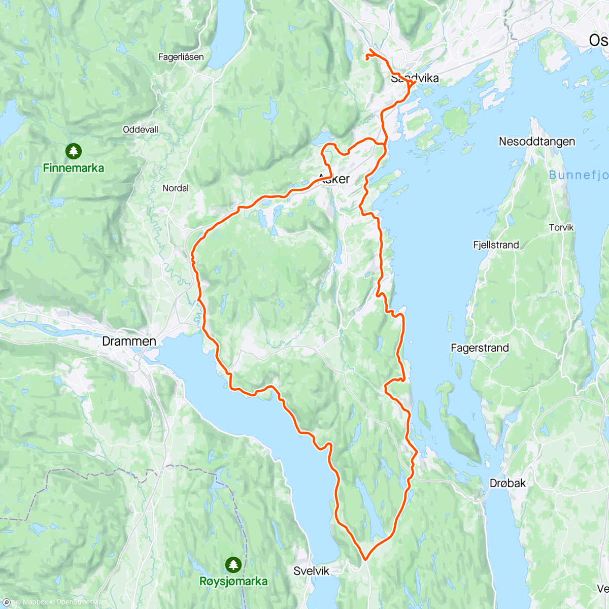 Map of the activity, Gåping Sunday with Emil 🥵😅