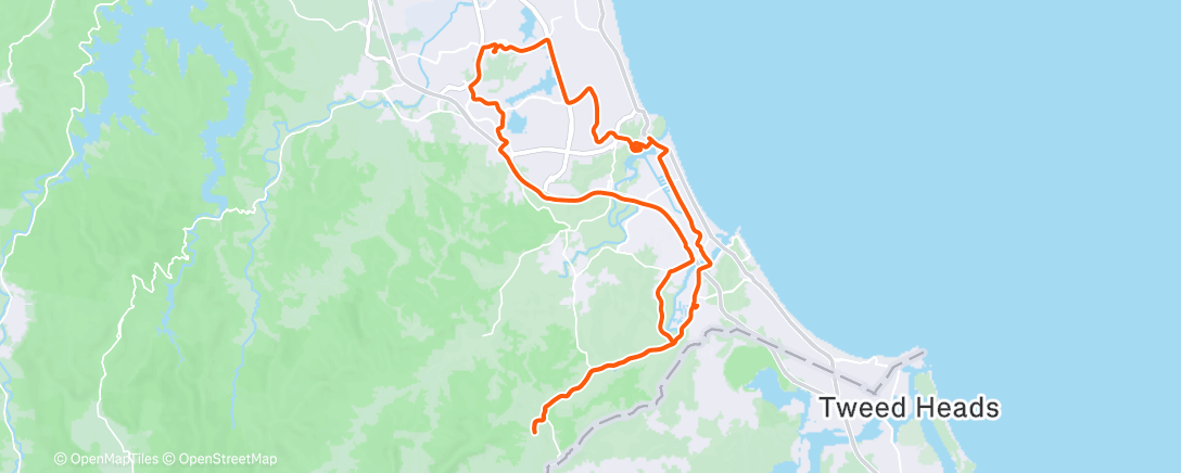 Map of the activity, Morning Ride