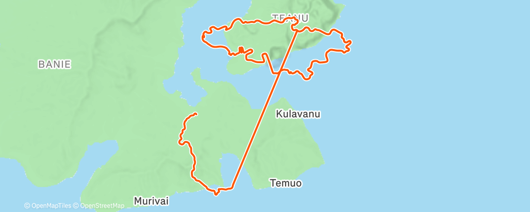 Map of the activity, Threw in a couple 5 minutes efforts but mostly chill 🤙🏽