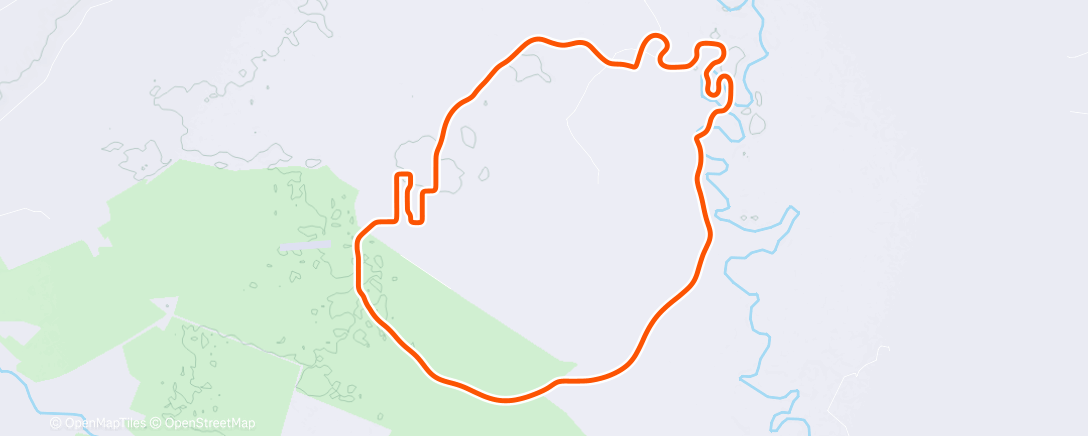 Map of the activity, MyWhoosh - 6 x 6 min