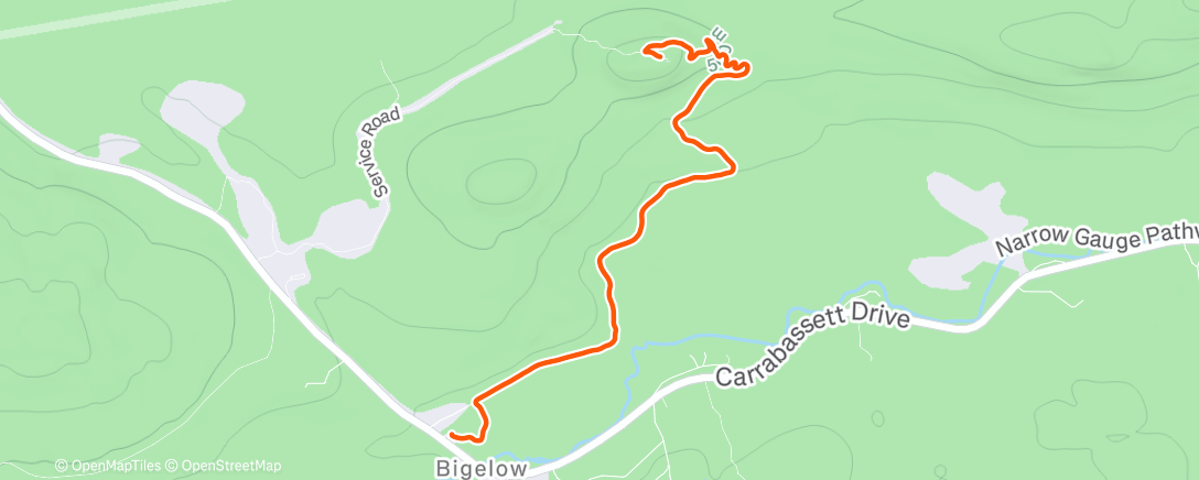 Map of the activity, Ski(n) out of the hut hauling the working boys
