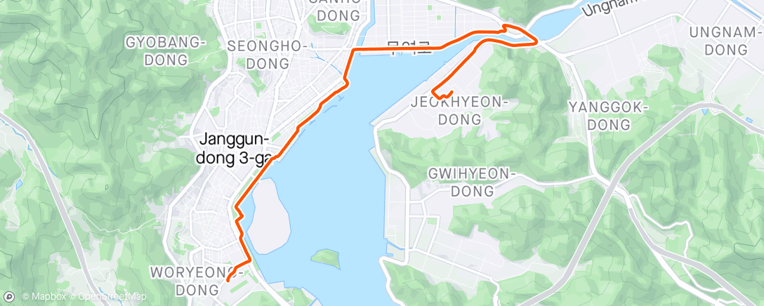 Map of the activity, 달리기 🏃‍♂️ 🏃‍♂️