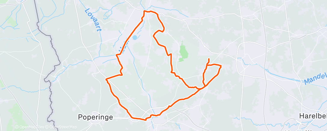 Map of the activity, Morning Ride