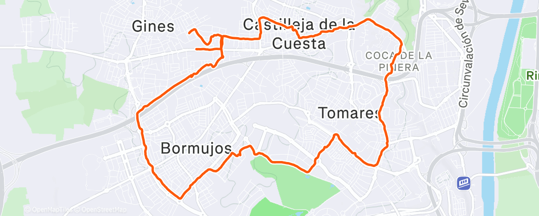 Map of the activity, Y mañana Navidad