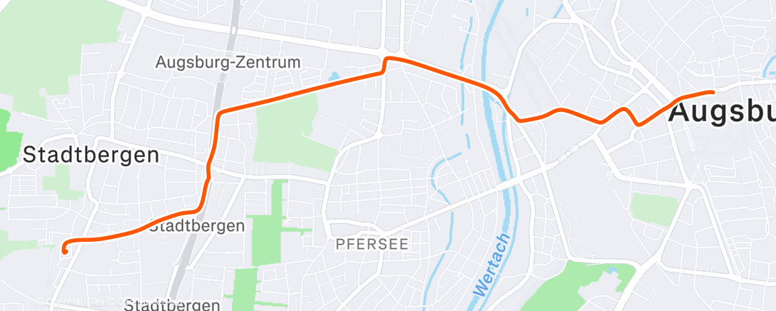 Карта физической активности (Fahrt am Morgen)