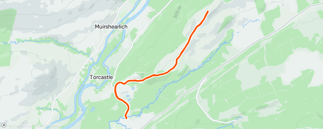 Map of the activity, Cruim leaccain Boxing Day race 

Freezing .  Despite a lack of training still managed a pb. 

Now to hit the drams