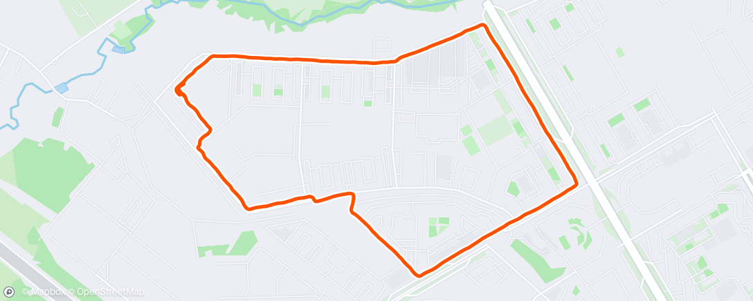 Map of the activity, Morning Run