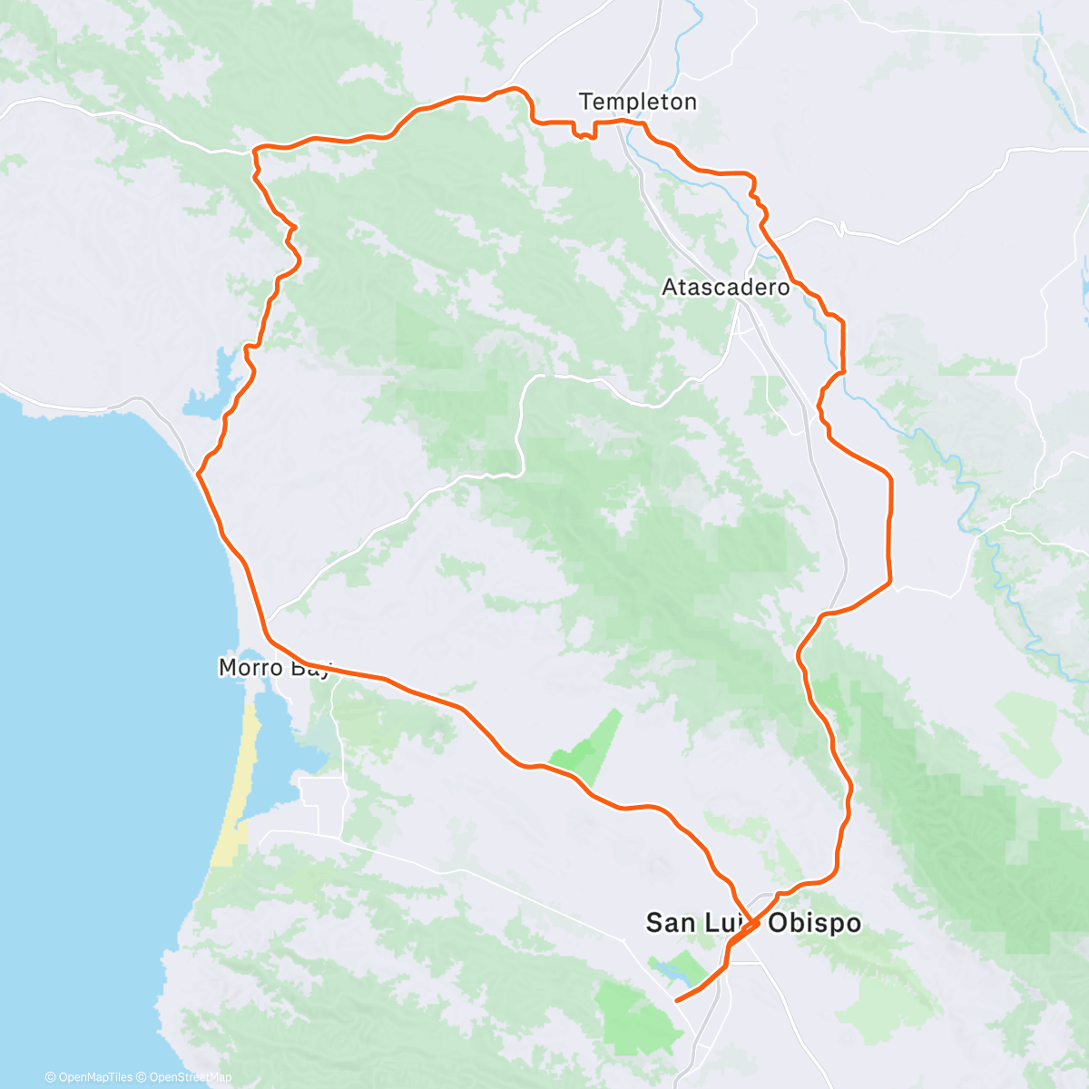 Map of the activity, tailwind on the grade was ripping ~50mph