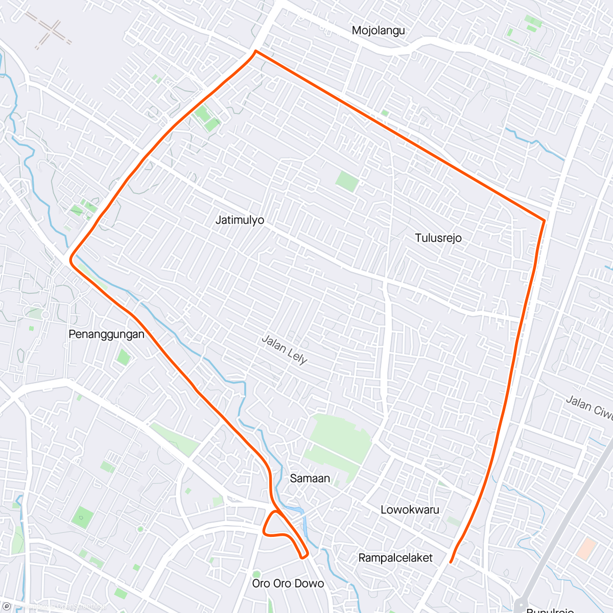 Carte de l'activité Morning Run