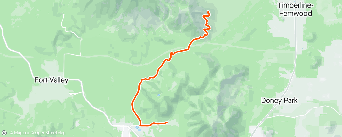 Map of the activity, lil mtn taste