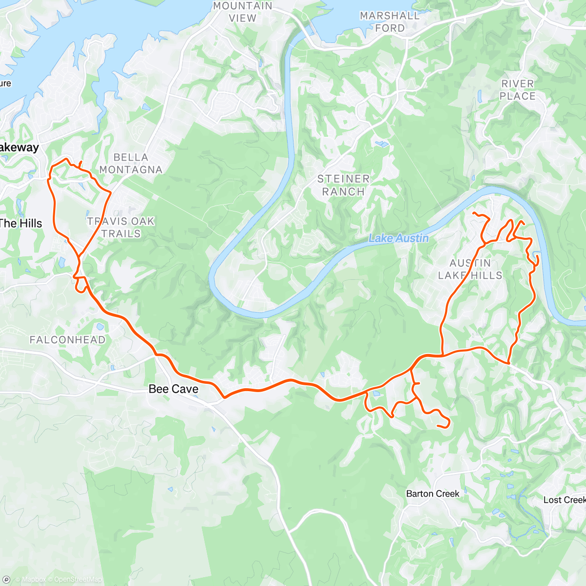 Map of the activity, Morning Ride