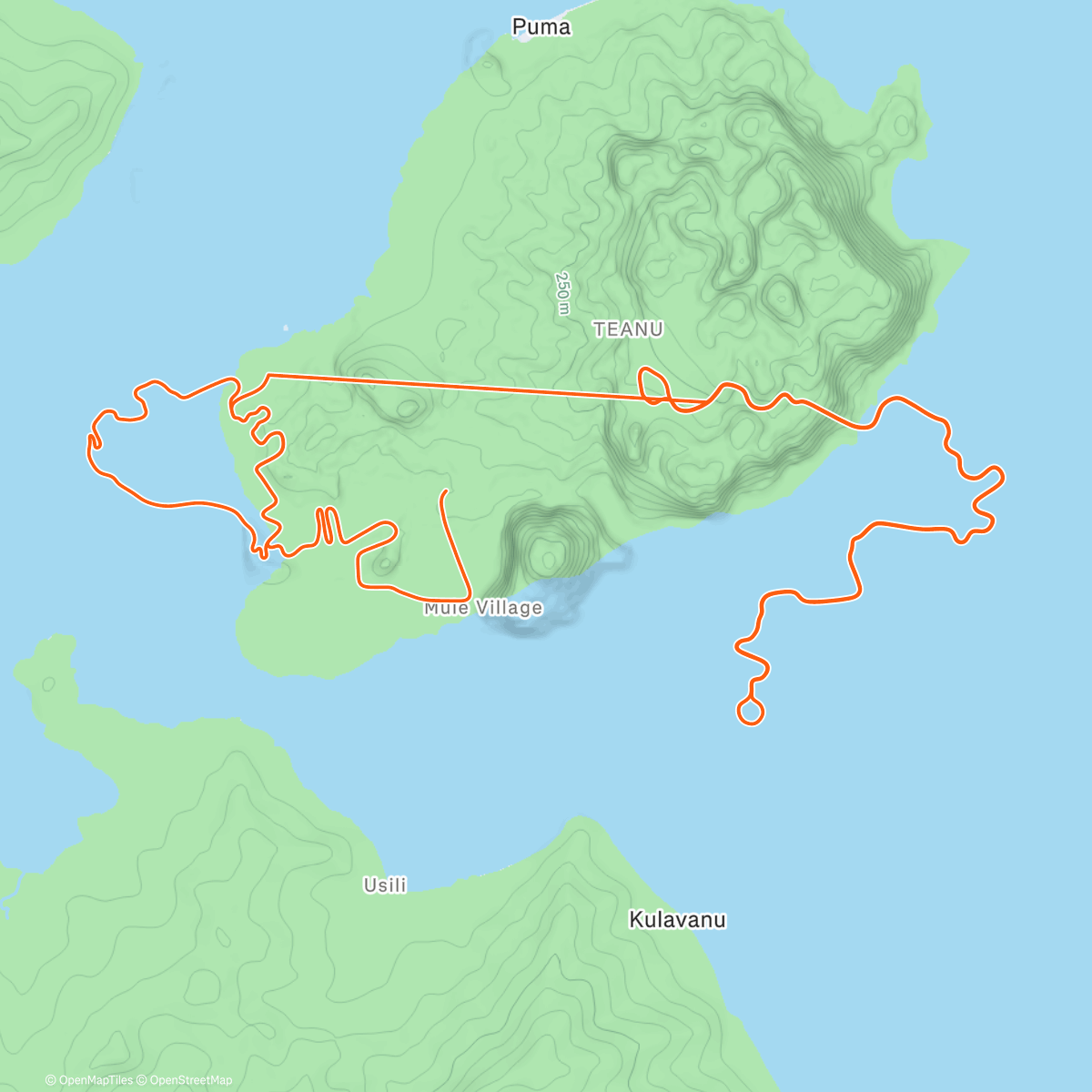 Map of the activity, Easy ride