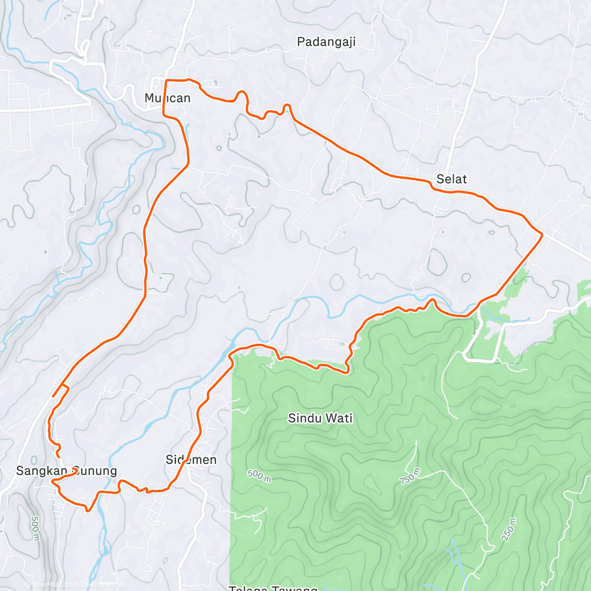 Map of the activity, Acclimatiseren