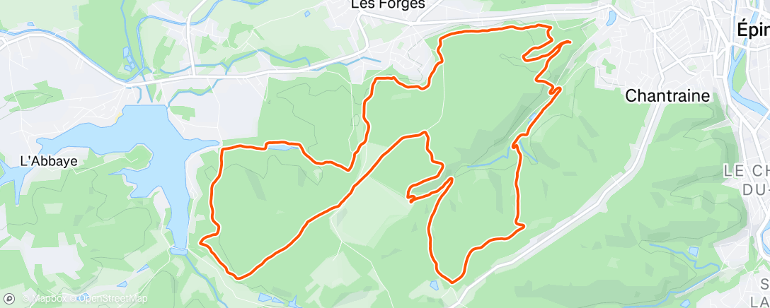 Map of the activity, Trail des brosses 2k24