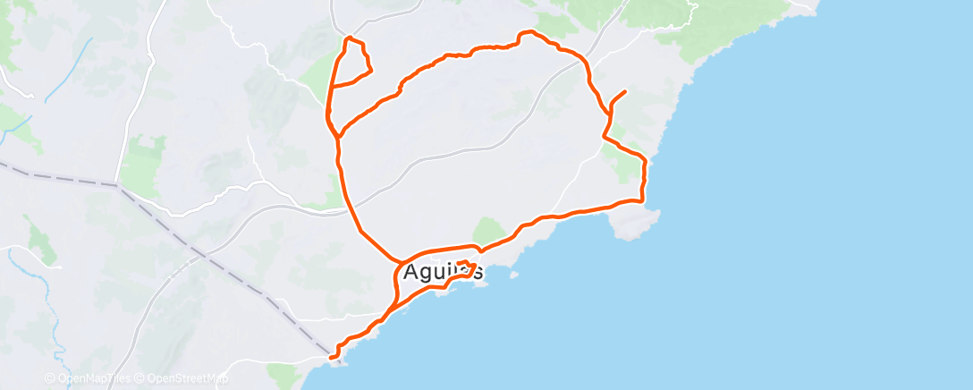 Карта физической активности (Bicicleta a la hora del almuerzo)