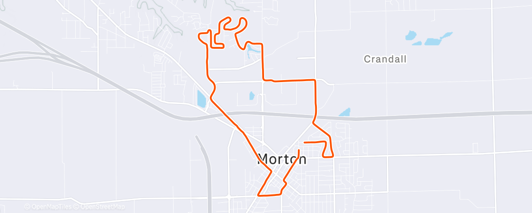 Карта физической активности (north side big loop)