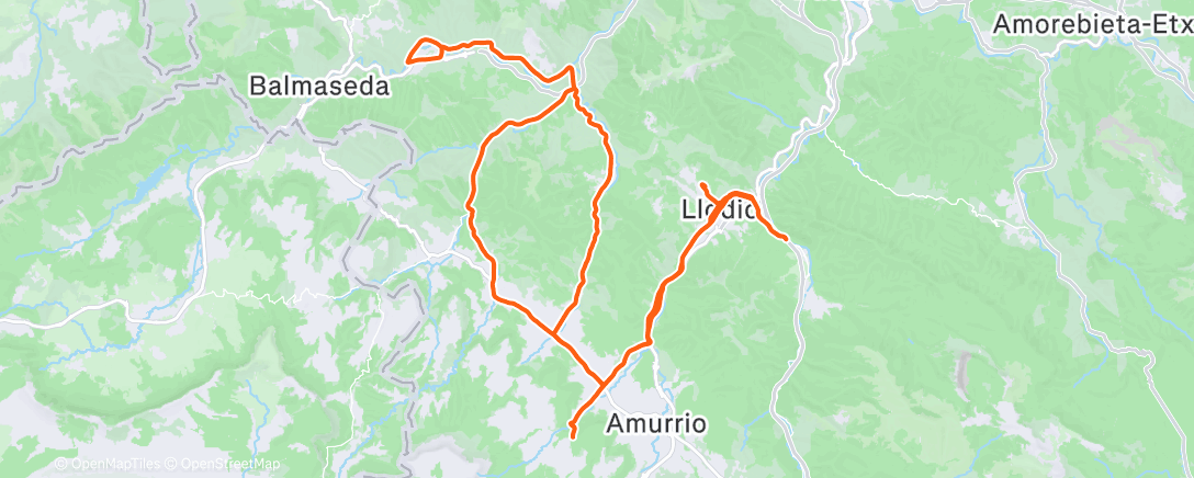 Карта физической активности (Morning Ride)