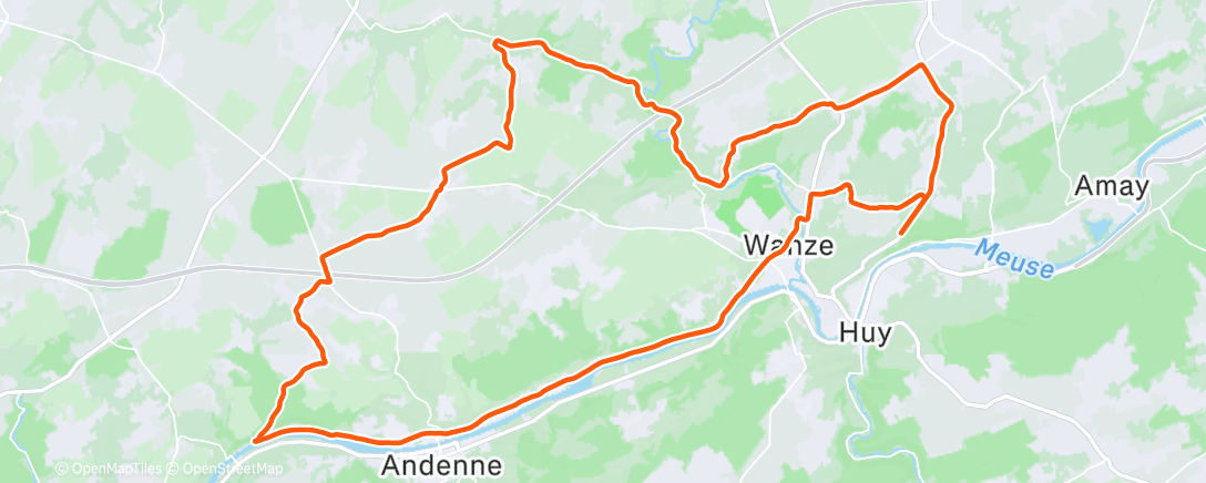 「Sortie vélo dans l'après-midi」活動的地圖