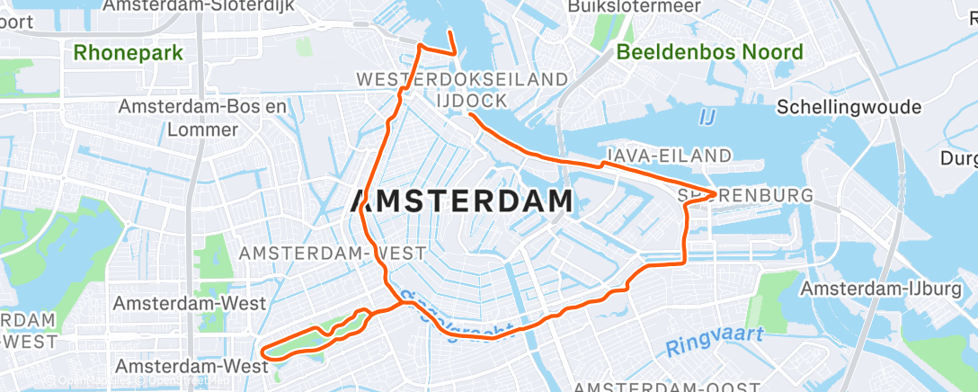 Карта физической активности (Long Run)