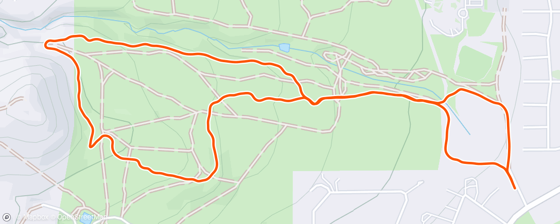 Mapa da atividade, Morning Trail Run