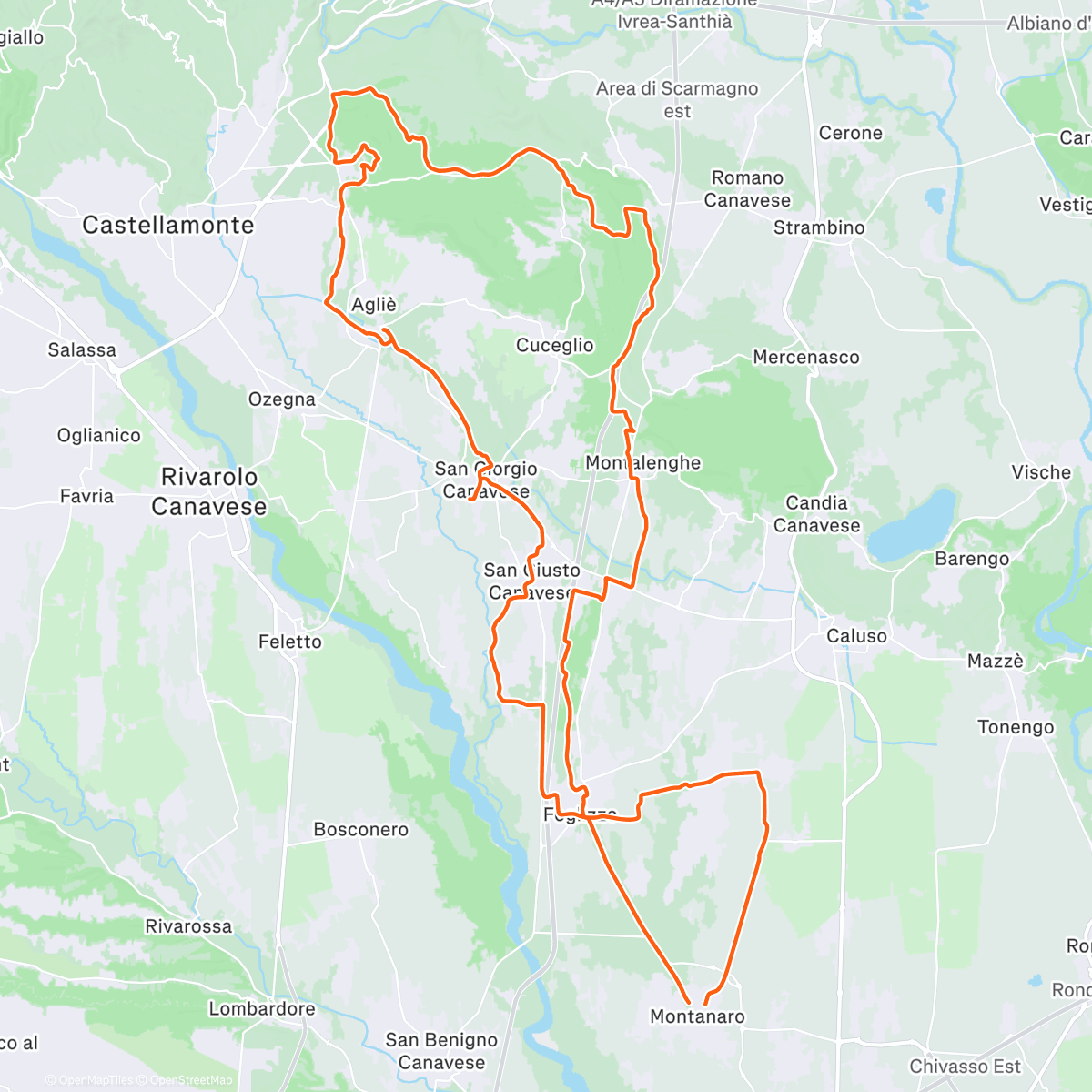 Map of the activity, Gravel di fine anno😎